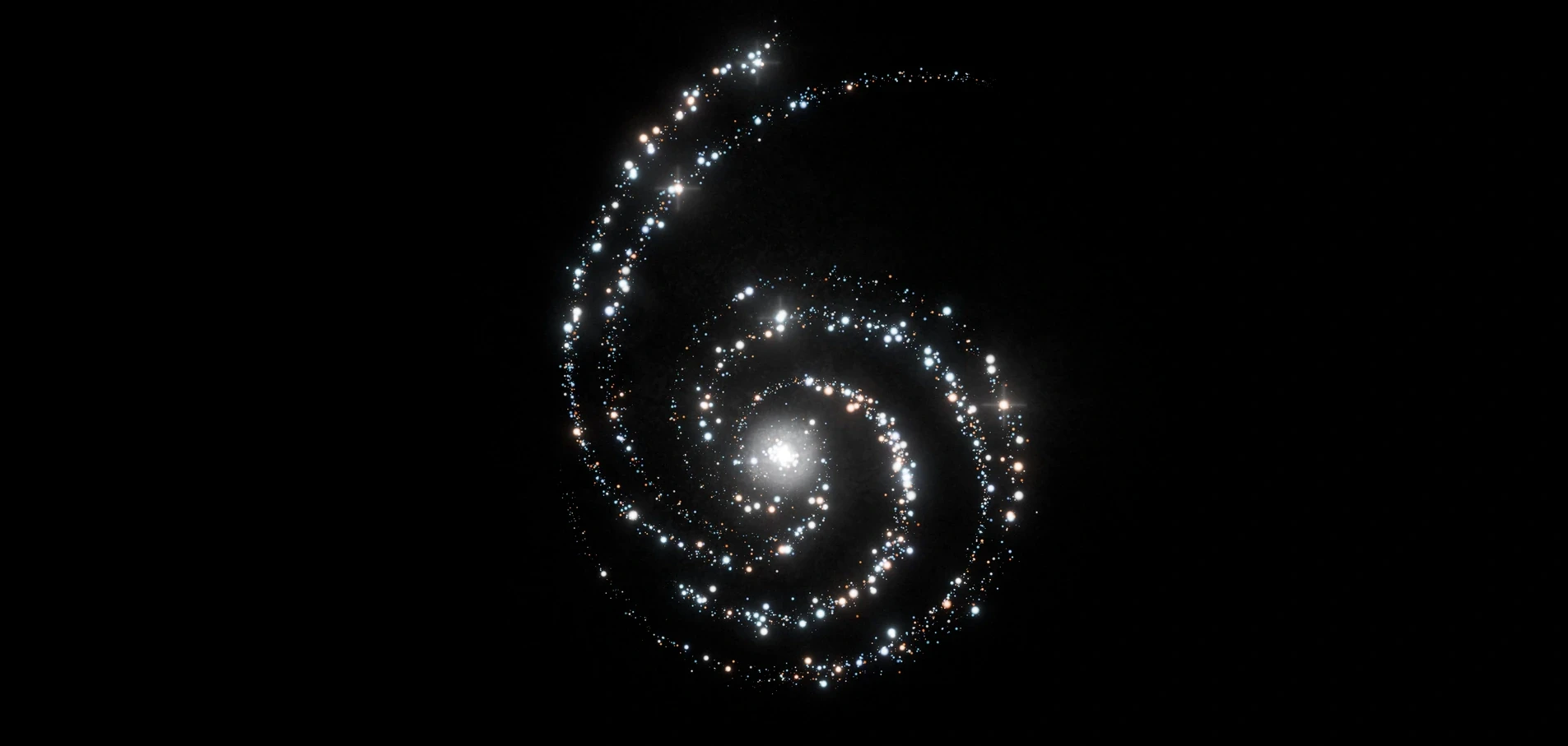 OpenAI GPT-6 Astra starfield artwork forming the number six on a black background